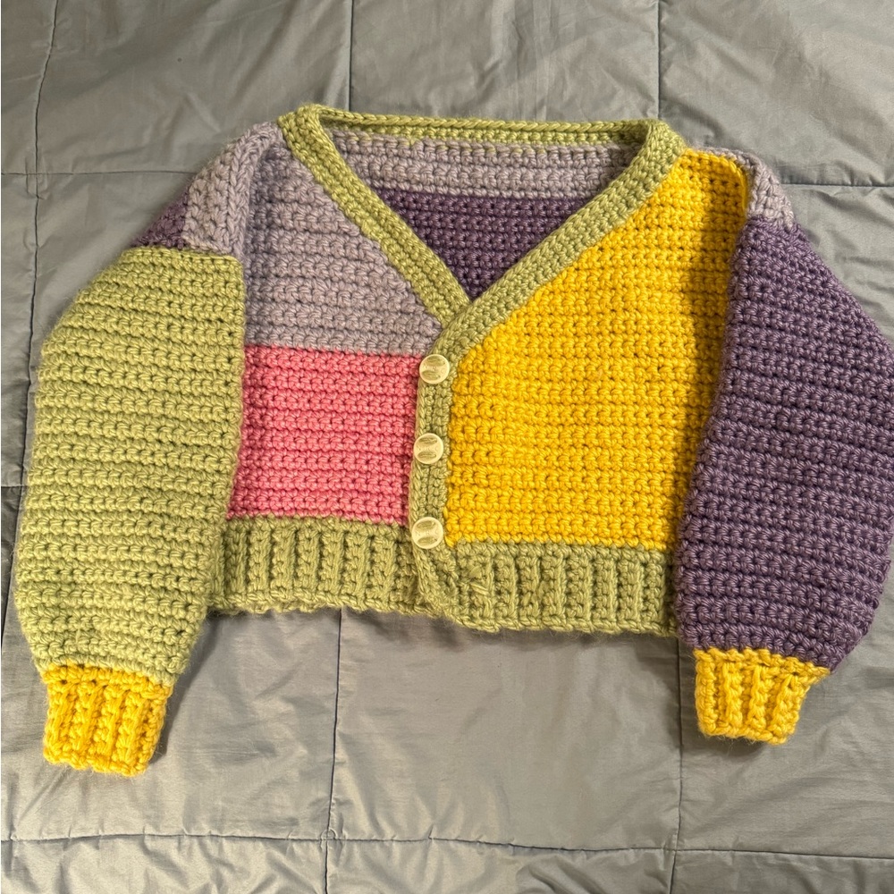 Handmade chunky knit cardigan